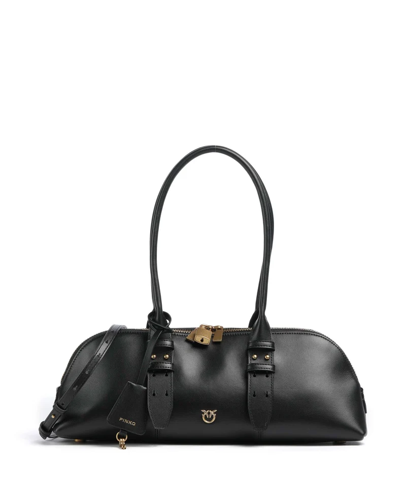 Pinko Bowling Horizontal Big Handtasche nero/antique gold