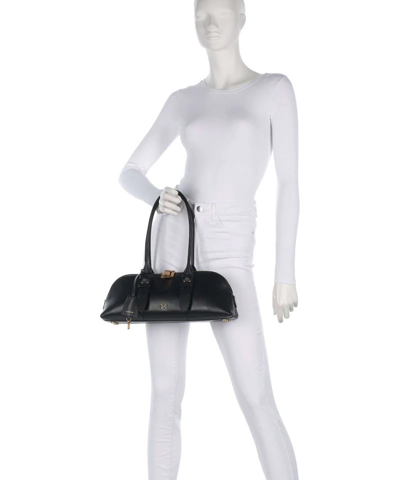 Pinko Bowling Horizontal Big Handtasche nero/antique gold