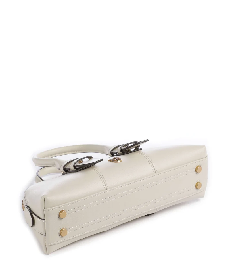 Pinko Bowling Horizontal Handtasche bianco seta/antique gold