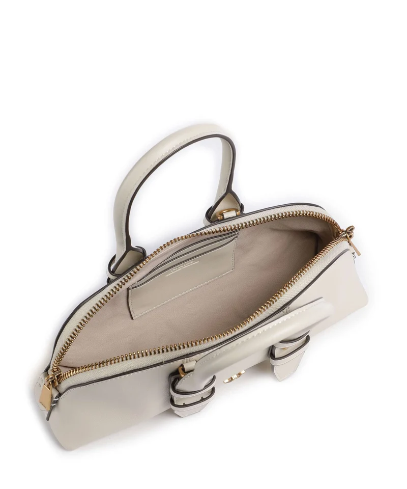 Pinko Bowling Horizontal Handtasche bianco seta/antique gold