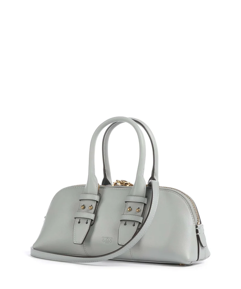 Pinko Bowling Horizontal Handtasche grigio perla/antique gold