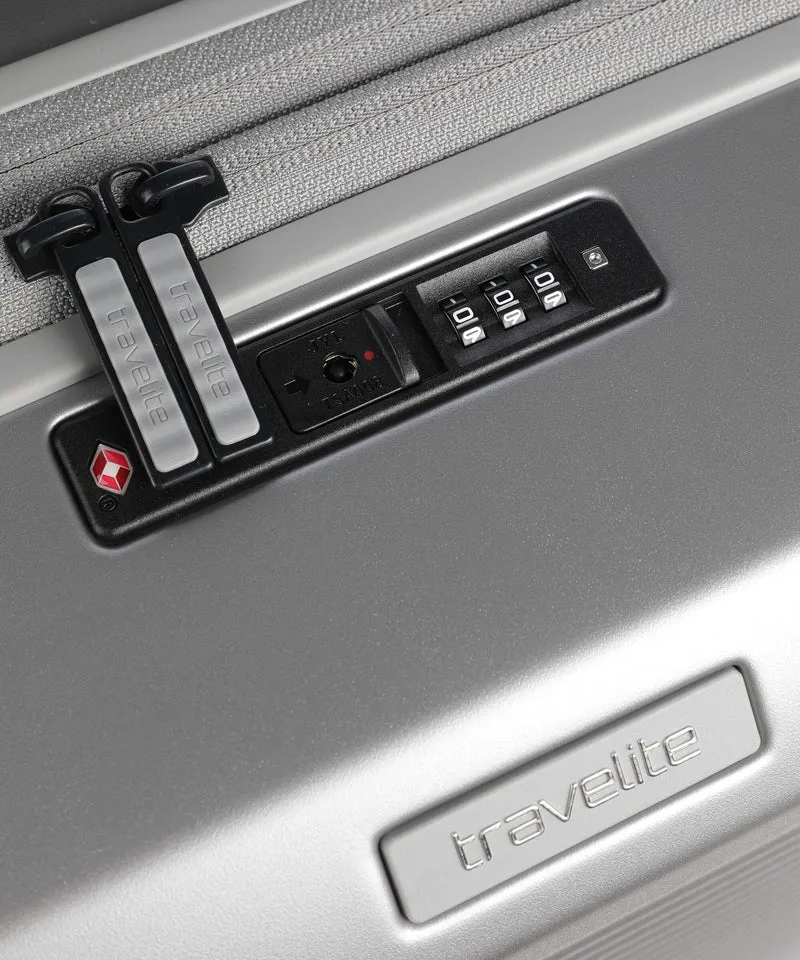 Travelite Millenium 4-Rollen Trolley silver