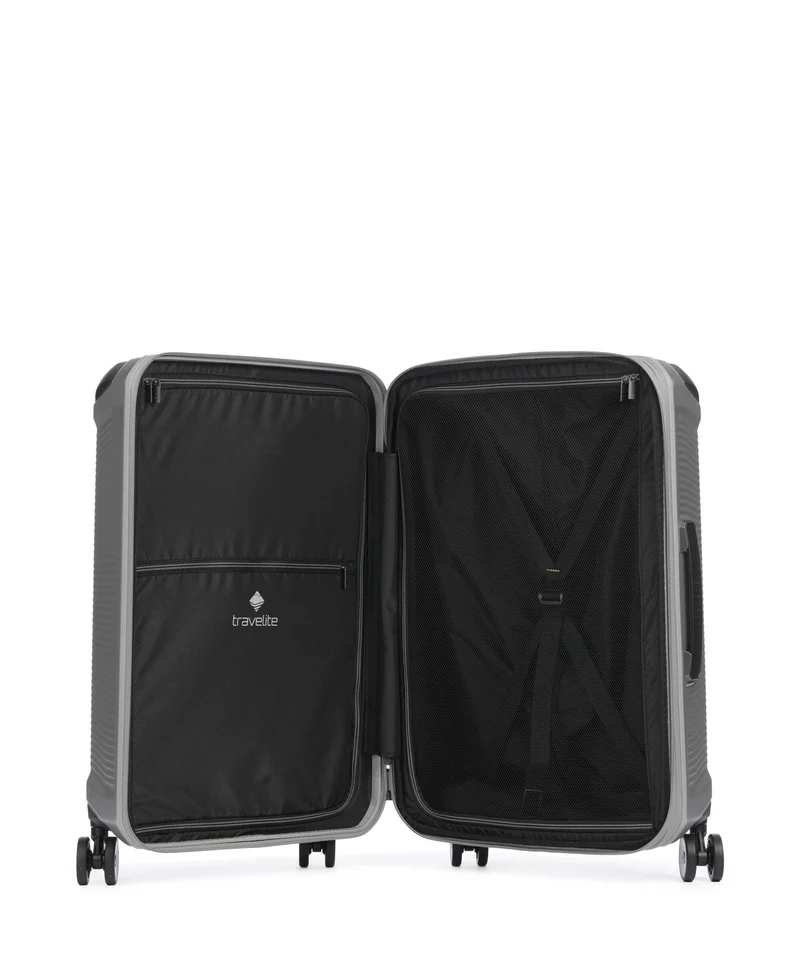Travelite Millenium 4-Rollen Trolley silver