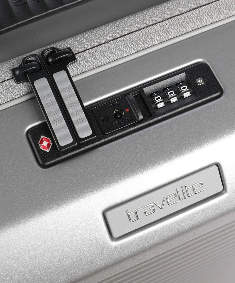 Travelite Millenium 4-Rollen Trolley silver