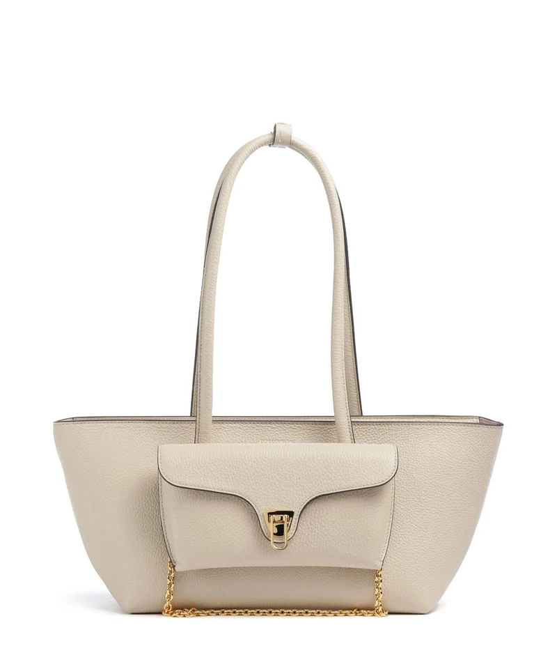 Coccinelle Beat Double Schultertasche sandshell