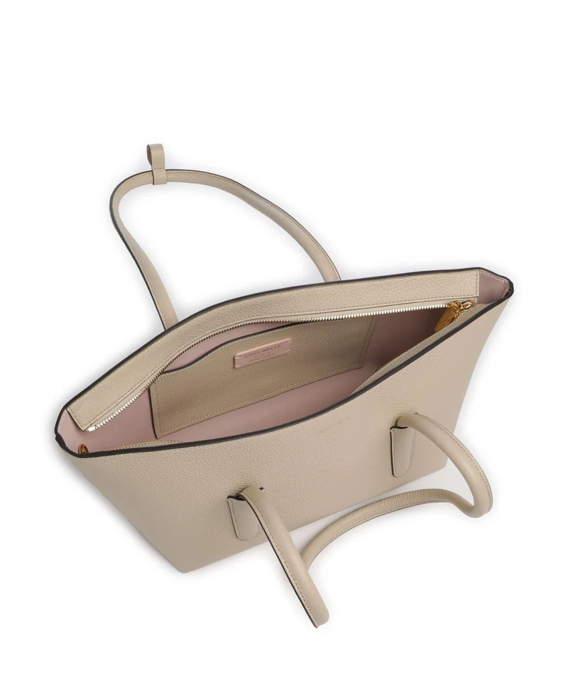 Coccinelle Beat Double Schultertasche sandshell