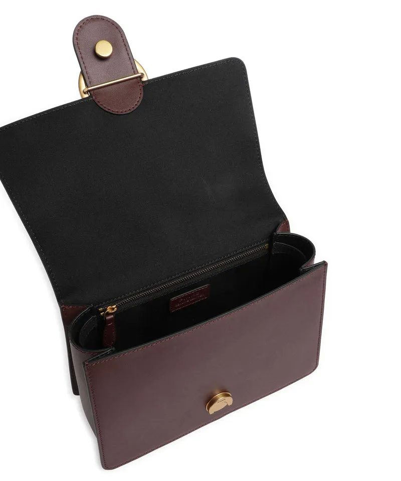 Pinko Love One Classic Handtasche burgundy wine/antique gold