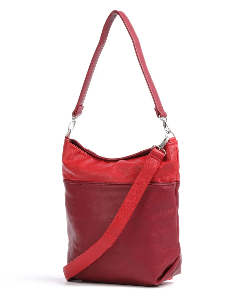 Zwei Jana J12 Beuteltasche cherry