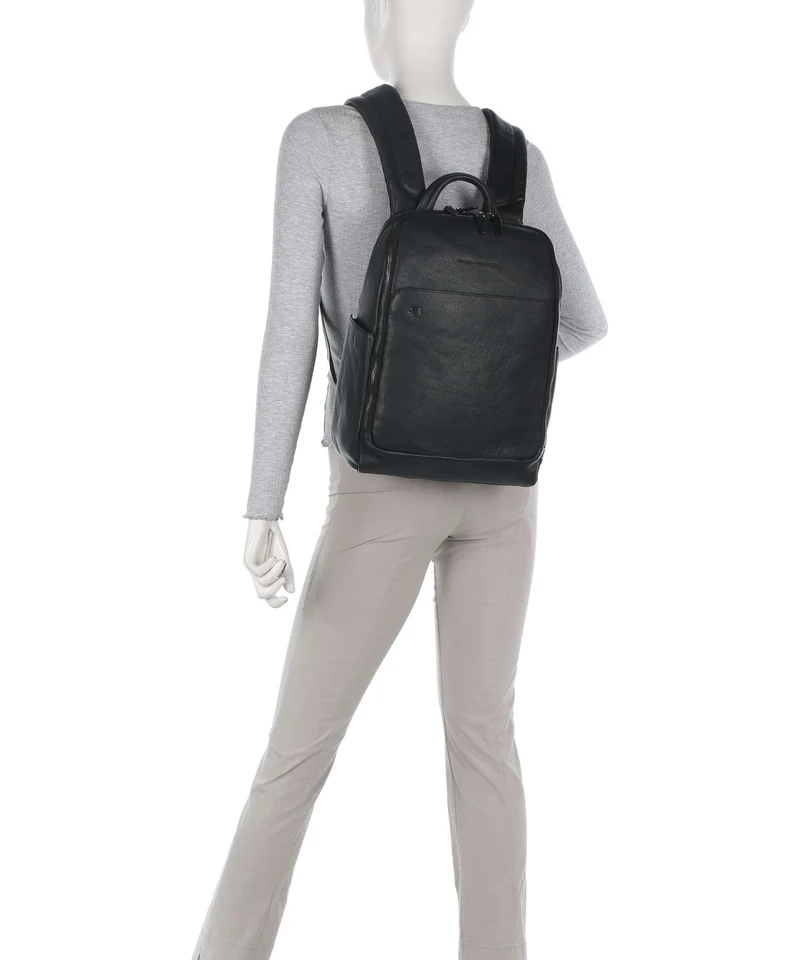 Piquadro Black Square Rucksack nero