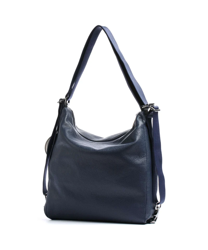 Mandarina Duck Mellow Leather Rucksack-Tasche dress blue