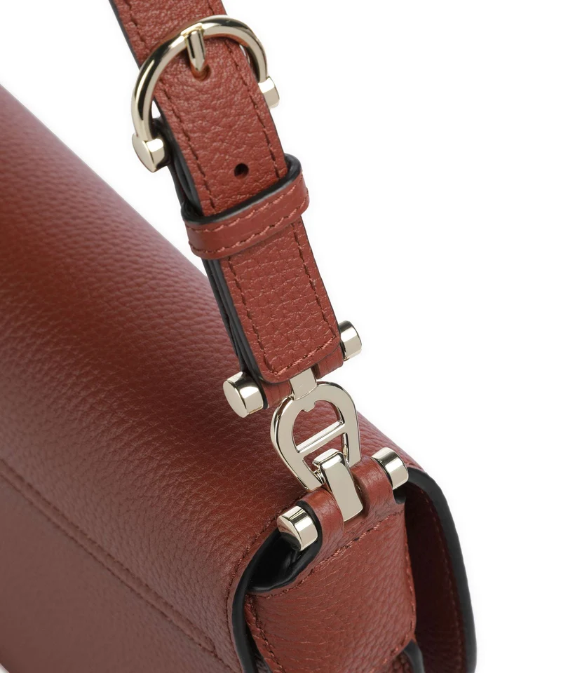 Aigner Delia S Schultertasche dark cognac