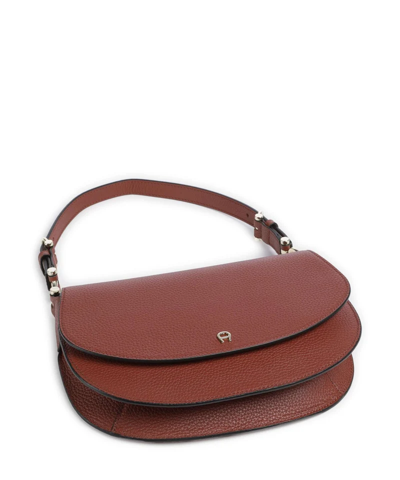 Aigner Delia S Schultertasche dark cognac