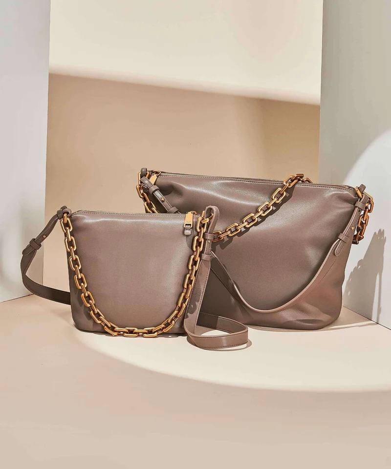 Emporio Armani Sofi Schultertasche taupe