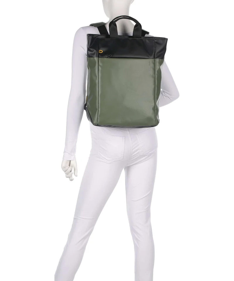 Mandarina Duck Coated Rucksack pine green