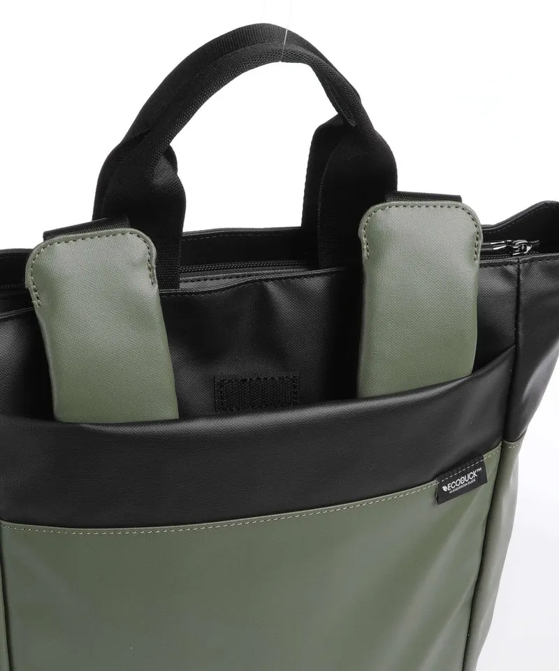 Mandarina Duck Coated Rucksack pine green