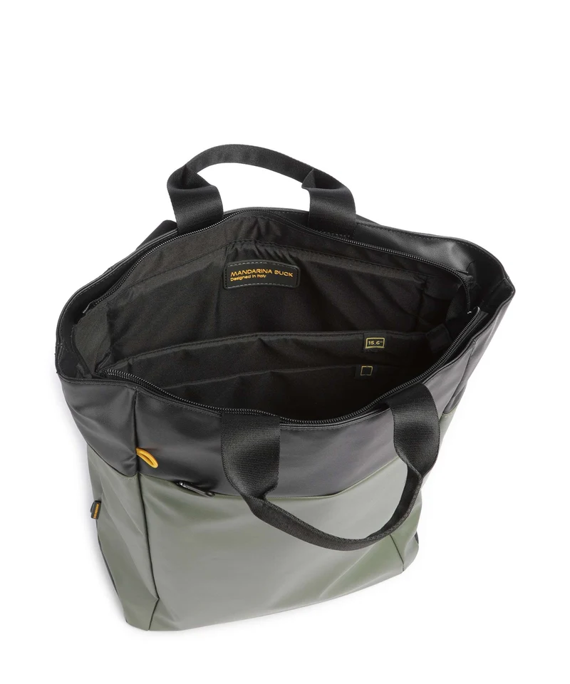 Mandarina Duck Coated Rucksack pine green