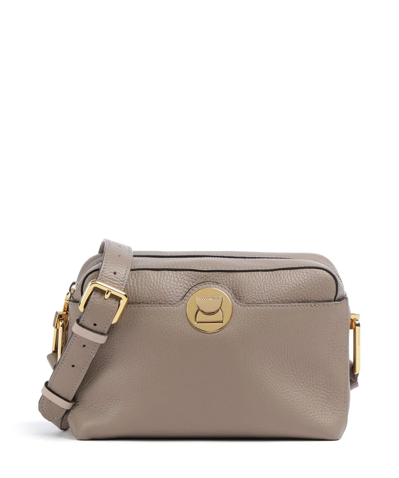 Coccinelle Liya Umhängetasche warm taupe/rosette
