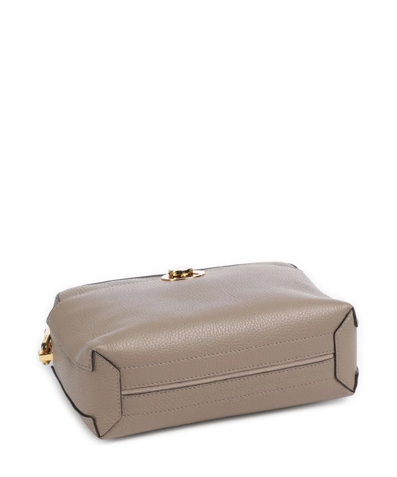 Coccinelle Liya Umhängetasche warm taupe/rosette