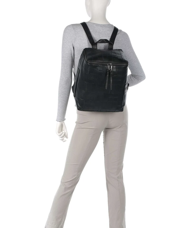 Liebeskind Hera Monogram Sheep Natural M Rucksack black