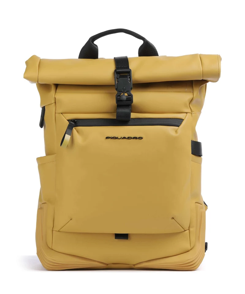 Piquadro Corner 2.0 Rolltop Rucksack ocra