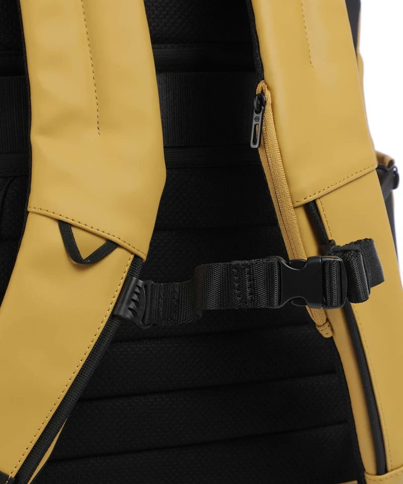 Piquadro Corner 2.0 Rolltop Rucksack ocra