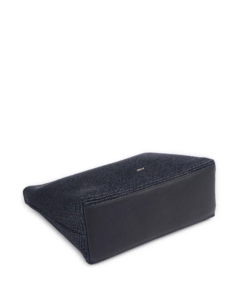 Abro Raffia Kaia Beuteltasche navy