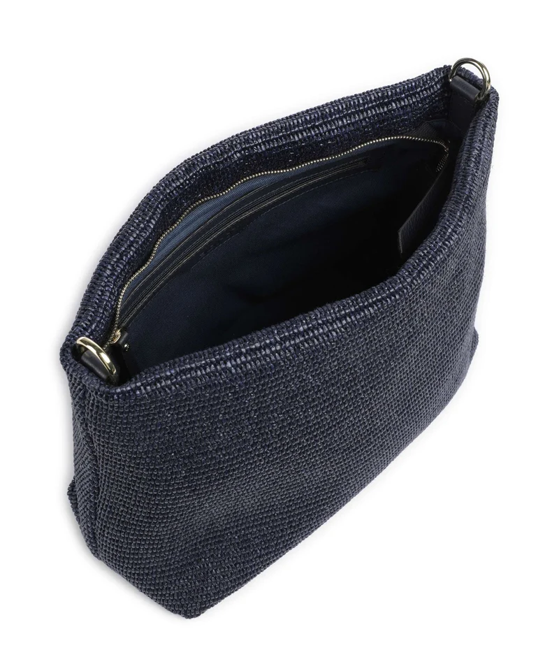Abro Raffia Kaia Beuteltasche navy