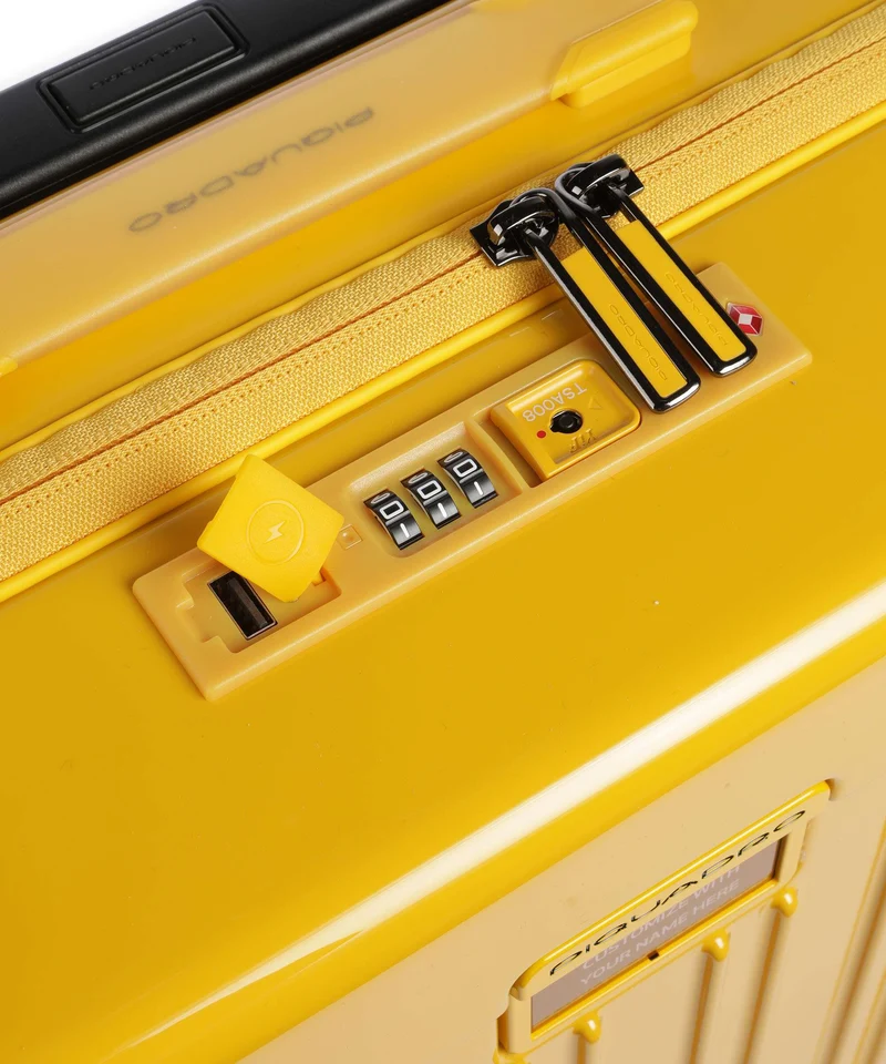Piquadro POP 4-Rollen Trolley yellow