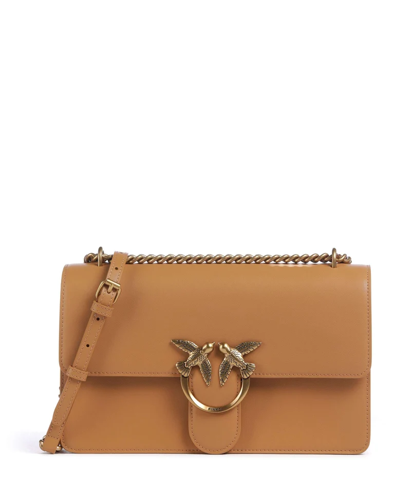 Pinko Love One Classic Schultertasche torrone/antique gold