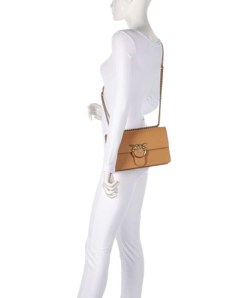 Pinko Love One Classic Schultertasche torrone/antique gold