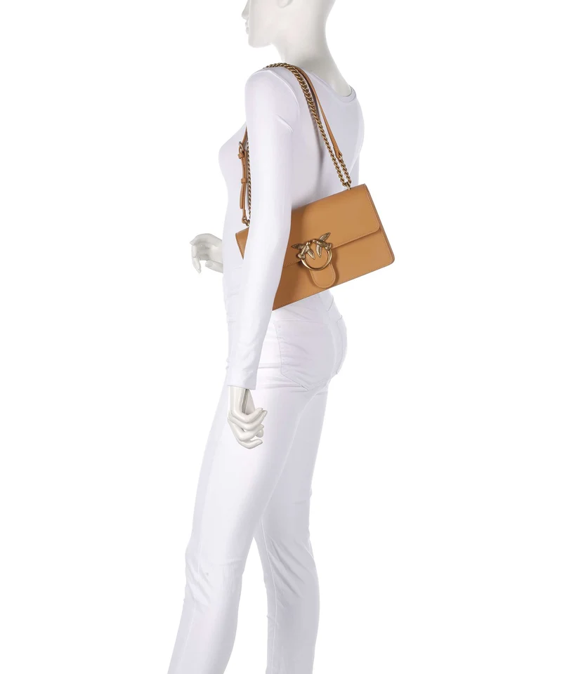 Pinko Love One Classic Schultertasche torrone/antique gold
