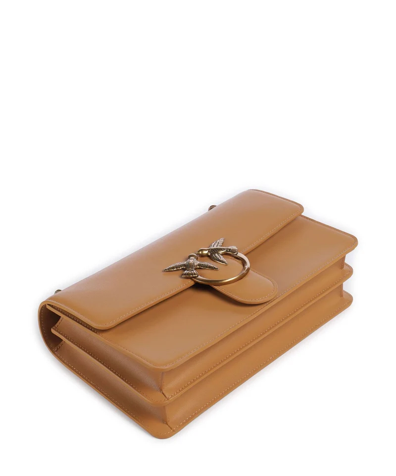 Pinko Love One Classic Schultertasche torrone/antique gold