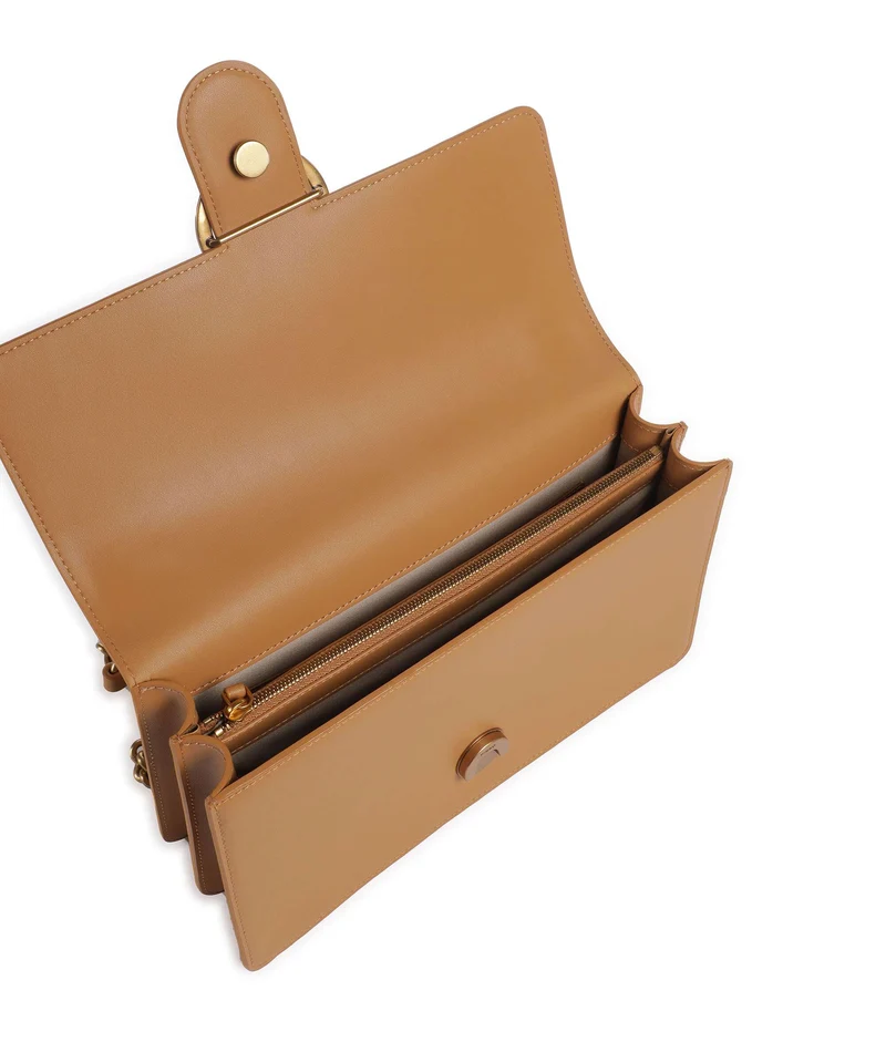 Pinko Love One Classic Schultertasche torrone/antique gold