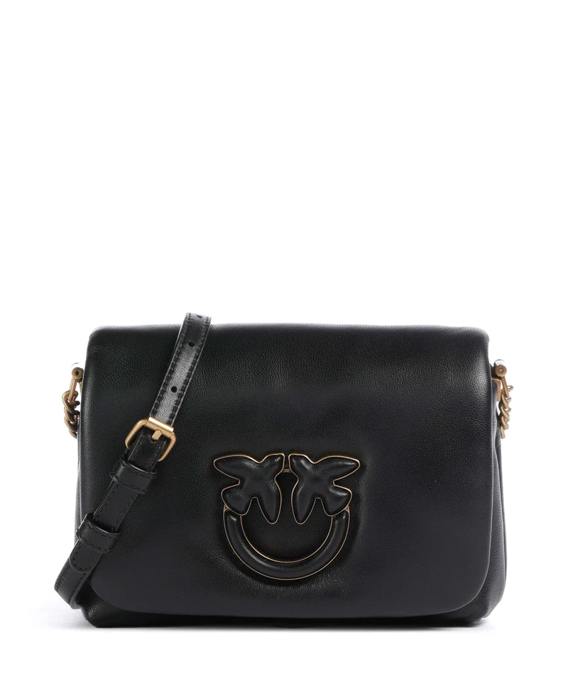 Pinko Love Click Puff Baby Umhängetasche nero/antique gold