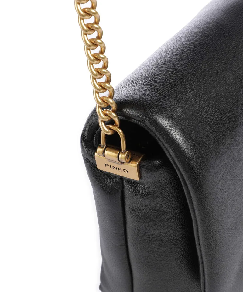 Pinko Love Click Puff Baby Umhängetasche nero/antique gold