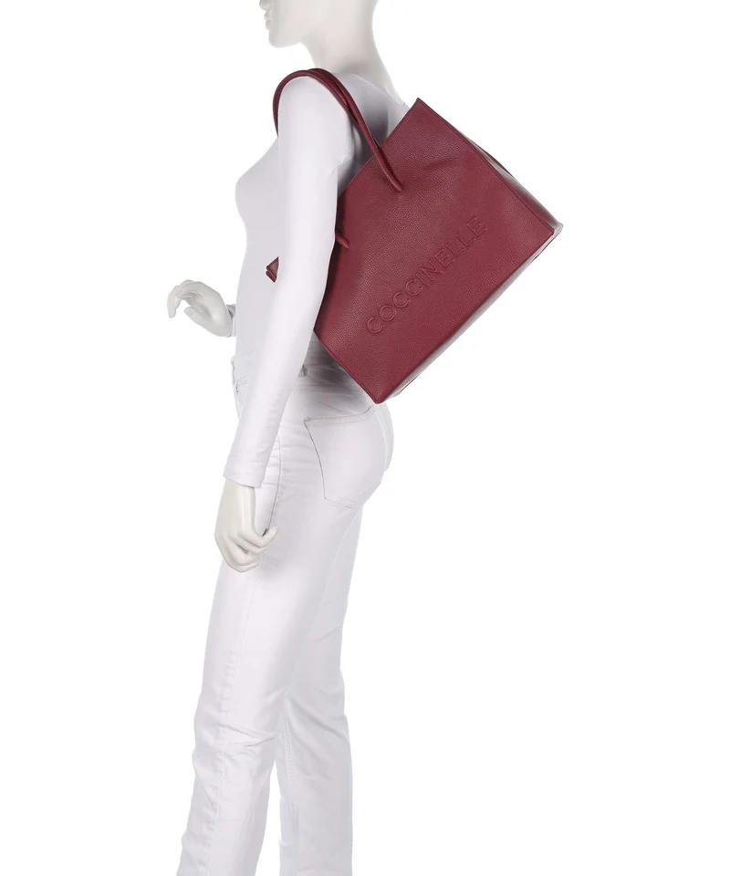 Coccinelle Myrtha Maxi Logo Shopper ribes