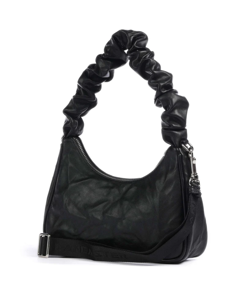 Lancaster Actual Froissé Schultertasche noir