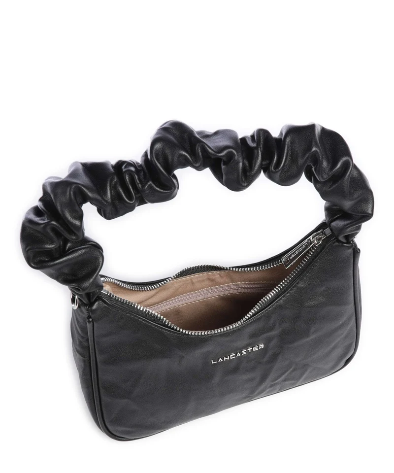 Lancaster Actual Froissé Schultertasche noir