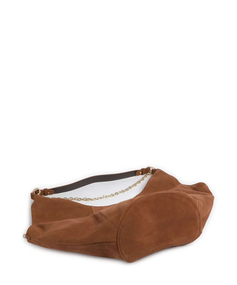 Les Visionnaires Amelie Cozy Chain Beuteltasche cognac