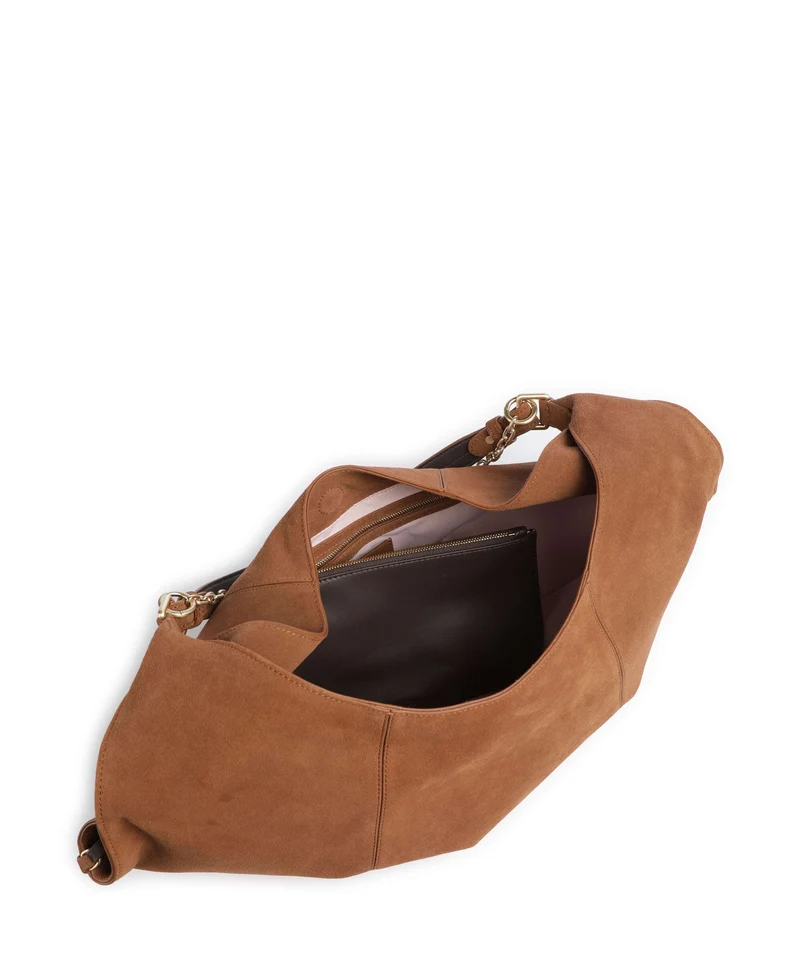 Les Visionnaires Amelie Cozy Chain Beuteltasche cognac