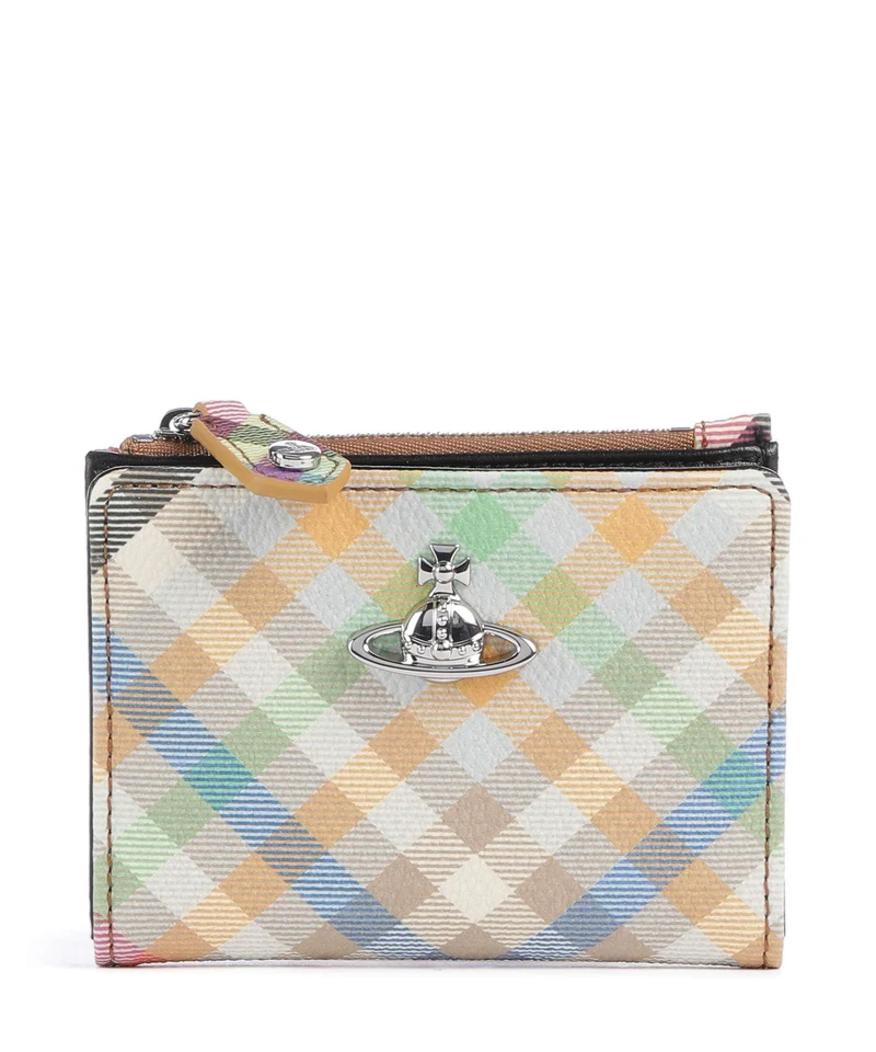 Vivienne Westwood Buccia D'Arancia Slim Kreditkartenetui heather plaid