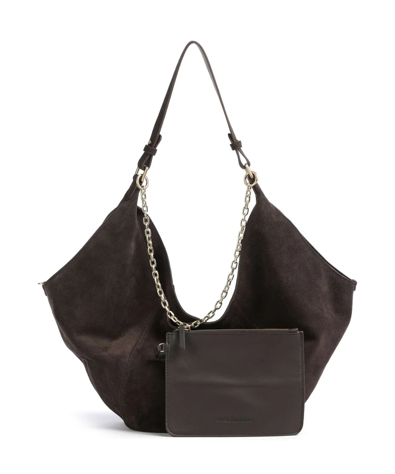 Les Visionnaires Amelie Cozy Chain Beuteltasche dark brown