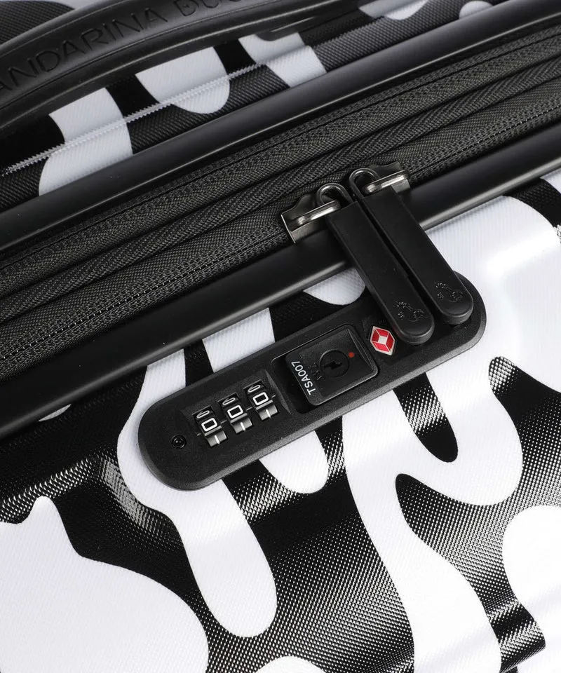 Mandarina Duck Logoduck+ Moire 4-Rollen Trolley moire