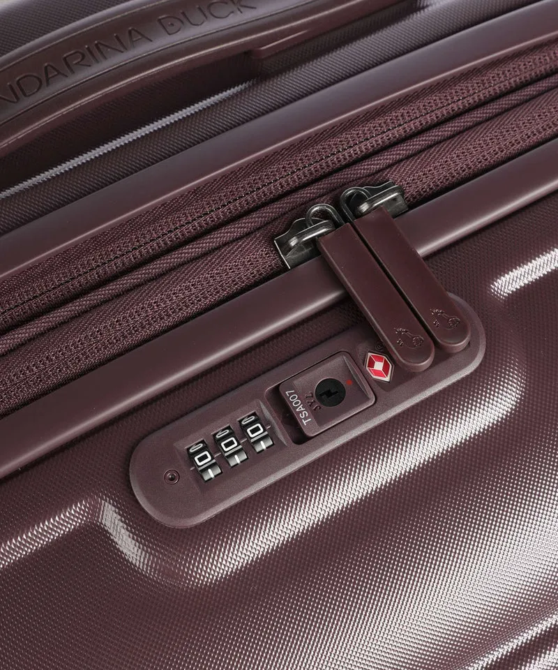 Mandarina Duck Logoduck+ 4-Rollen Trolley choco ice