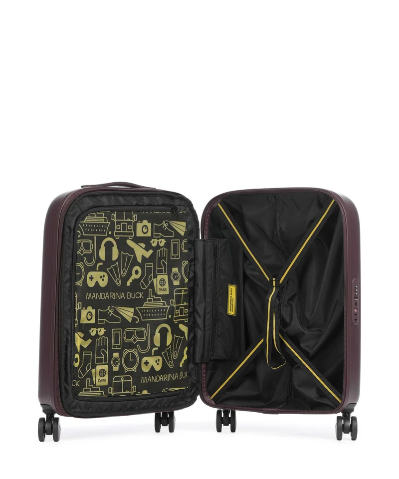 Mandarina Duck Logoduck+ 4-Rollen Trolley choco ice