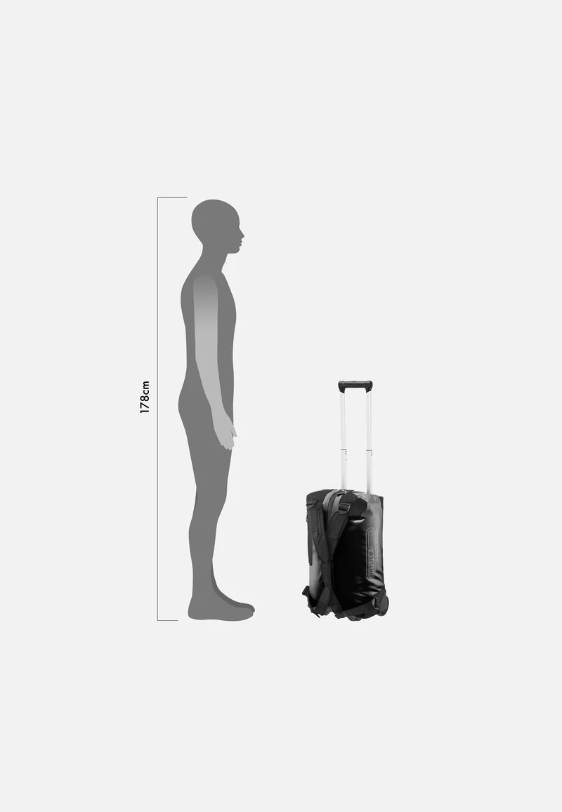 Duffle RG 34L Schwarz - Reisetasche mit Rollen
