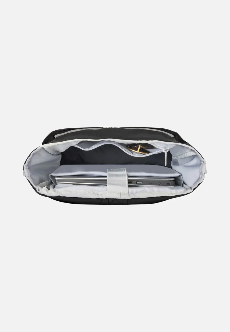 Allen Medium Black Reflective - Rolltop Rucksack