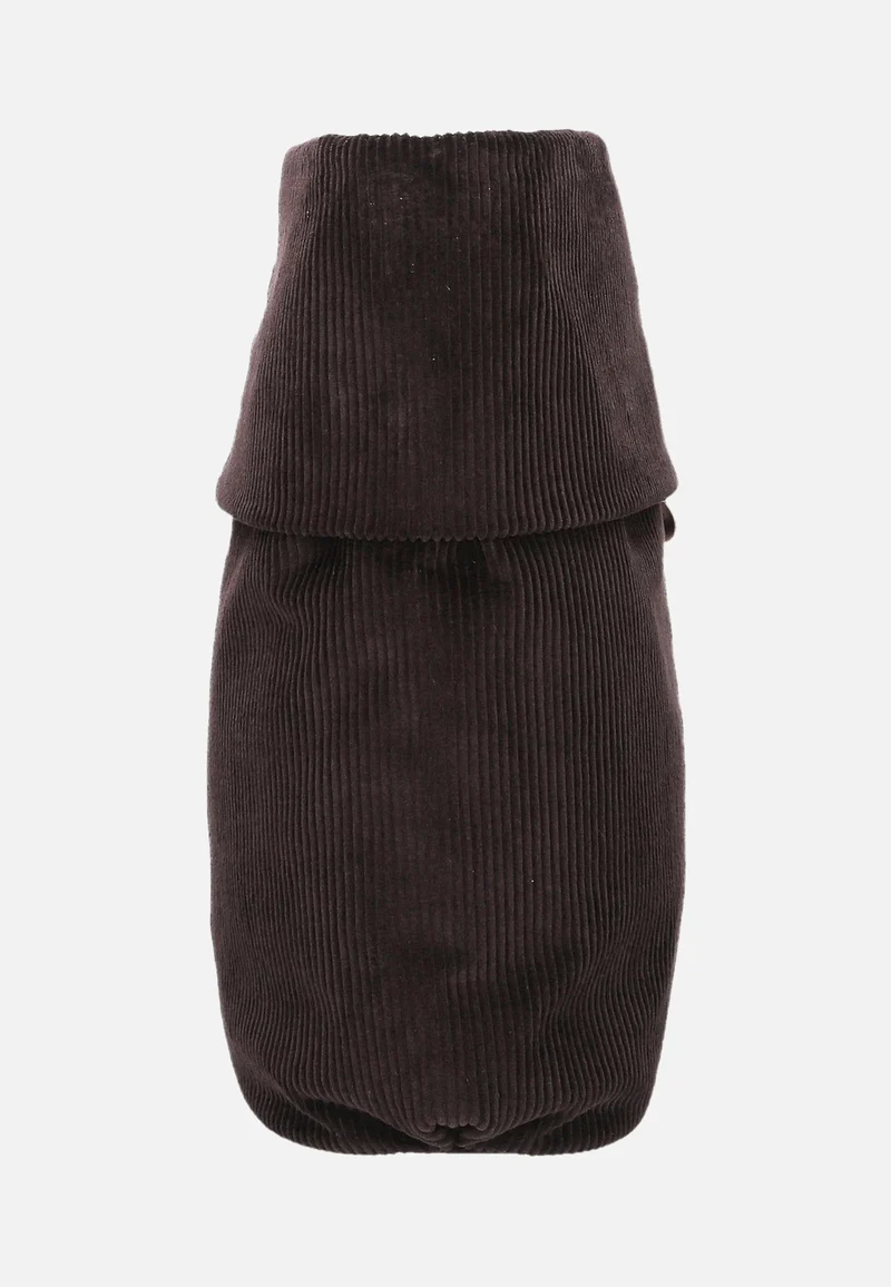 Mademoiselle M12 Cord/Espresso - Hobo Bag