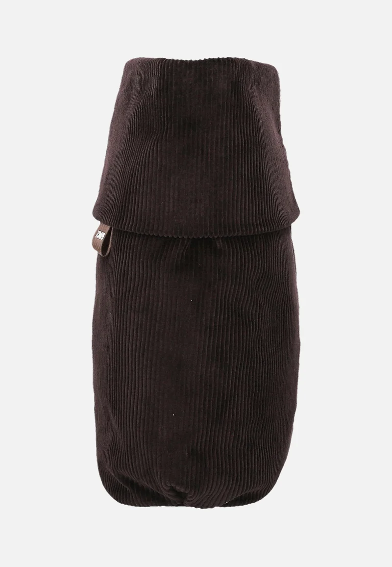 Mademoiselle M12 Cord/Espresso - Hobo Bag
