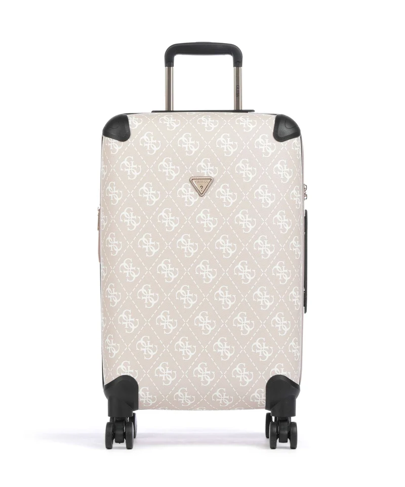 Guess Berta Maxi 4G 4-Rollen Trolley sand logo
